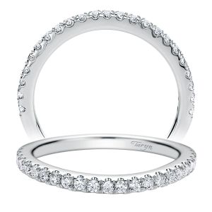 Taryn 14 Karat White Gold Straight Wedding Band TW9783W44JJ