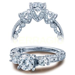 Verragio Platinum Paradiso Engagement Ring PAR-3002 R