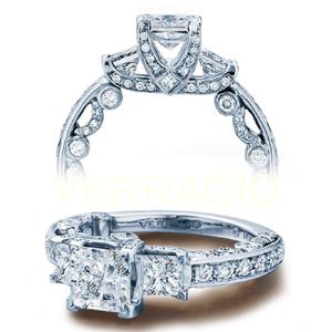 Verragio Platinum Paradiso Engagement Ring PAR-3007P