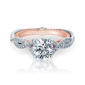 Verragio Couture-0421DR-TT Platinum Engagement Ring