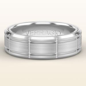 Verragio 14 Karat White Gold Wedding Band VW-7011