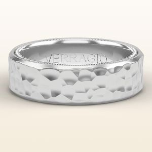 Verragio 14 Karat White Gold Wedding Band VW-7012