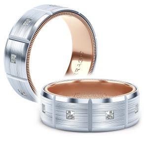 Verragio Platinum Diamond Wedding Band VWD-8906
