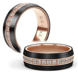 Verragio 14 Karat Diamond Wedding Band VWFXD-8503-Rose