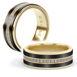 Verragio 14 Karat Diamond Wedding Band VWFXD-8504-Yellow