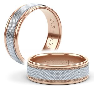 Verragio 14 Karat Diamond Wedding Band VWS-215-7-Rose