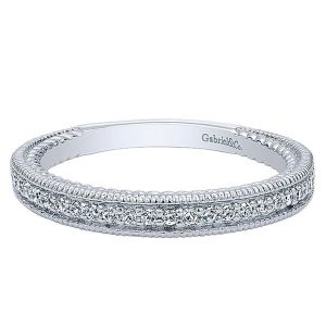 Gabriel 14 Karat Straight Matching Wedding Band WB10114W44JJ