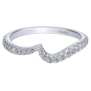 Gabriel 14 Karat Curved Matching Wedding Band WB10199W44JJ