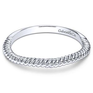 Gabriel 14 Karat Curved Matching Wedding Band WB10201W4JJJ