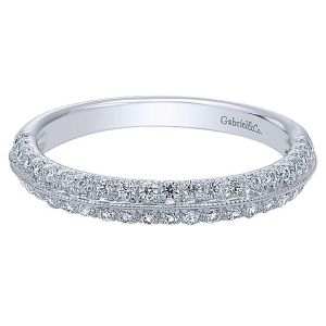 Gabriel 14 Karat Straight Matching Wedding Band WB10205W44JJ