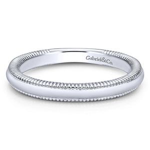 Gabriel 14 Karat Curved Matching Wedding Band WB10206W4JJJ