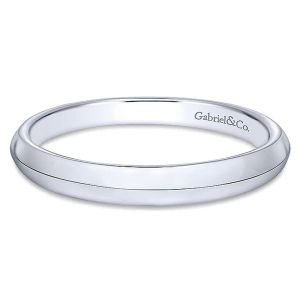 Gabriel 14 Karat Straight Wedding Band WB10208W4JJJ