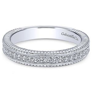 Gabriel 14 Karat Straight Matching Wedding Band WB10248W44JJ