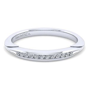 Gabriel 14 Karat White Gold Matching Wedding Band WB11749R8W44JJ