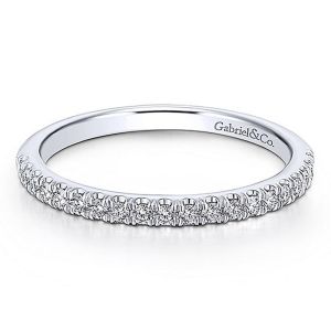 Gabriel 14 Karat White Gold Matching Wedding Band WB14097R6W44JJ