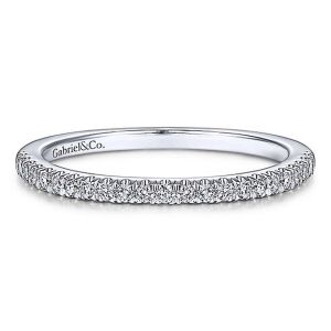 Gabriel 14 Karat White Gold Matching Wedding Band WB14684R4W44JJ
