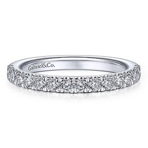 Gabriel 14 Karat White Gold Matching Wedding Band WB14891R8W44JJ