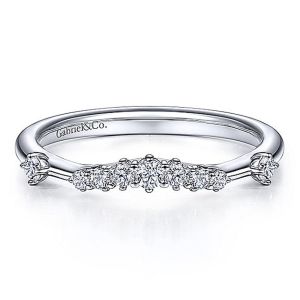 Gabriel 14 Karat White Gold Matching Wedding Band WB15193R4W44JJ