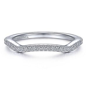 Gabriel 14 Karat White Gold Matching Wedding Band WB15279R4W44JJ