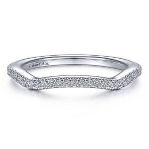 Gabriel 14 Karat White Gold Matching Wedding Band WB15279R4W44JJ