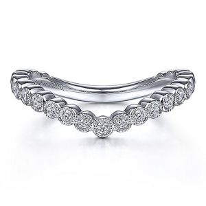 Gabriel 14 Karat White Gold Matching Wedding Band WB15398R4W44JJ