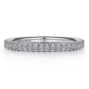 Gabriel 14 Karat White Gold Matching Wedding Band WB15541R4W44JJ
