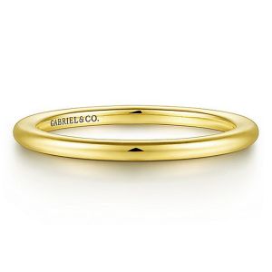 Gabriel 14 Karat Yellow Gold Straight Wedding Band WB15543R4Y4JJJ