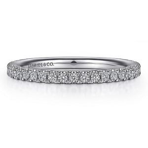 Gabriel 14 Karat White Gold Matching Wedding Band WB15545R4W44JJ