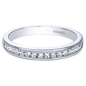 Gabriel 14 Karat Straight Matching Wedding Band WB3744W44JJ