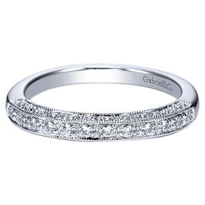 Gabriel 14 Karat Straight Matching Wedding Band WB3877W44JJ