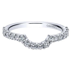 Gabriel 14 Karat Curved Matching Wedding Band WB7029W44JJ