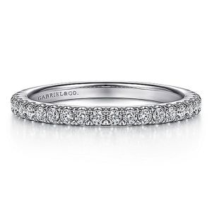 Gabriel 14 Karat White Gold Matching Wedding Band WB7259C4W44JJ
