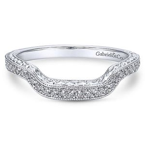 Gabriel 14 Karat Curved Matching Wedding Band WB7264W44JJ