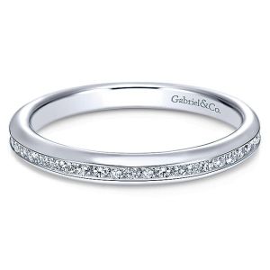 Gabriel 14 Karat Contemporary Wedding Band WB7474W44JJ