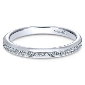 Gabriel 14 Karat Contemporary Wedding Band WB7474W44JJ