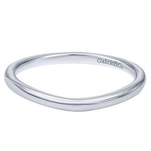 Gabriel 14 Karat Curved Matching Wedding Band WB7771W4JJJ