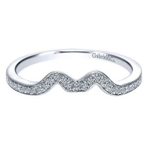 Gabriel 14 Karat Curved Matching Wedding Band WB8004W44JJ