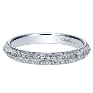 Gabriel 14 Karat Straight Matching Wedding Band WB8887W44JJ