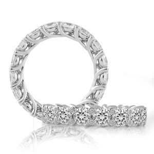A.JAFFE Platinum Diamond Wedding Ring / Band WR0834