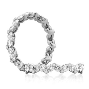 A.JAFFE Platinum Diamond Wedding Ring / Band WR0836