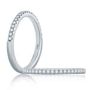 A.JAFFE 18 Karat Classic Diamond Stackable Ring WR1044