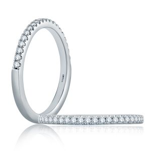 A.JAFFE 14 Karat Classic Diamond Stackable Ring WR1044