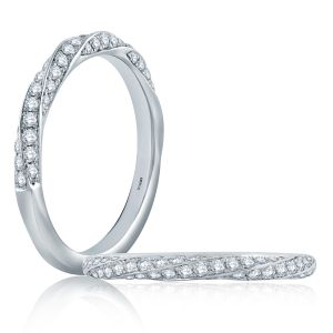 A.JAFFE 14 Karat Classic Diamond Stackable Ring WR1062