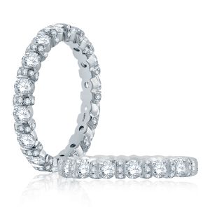 A.JAFFE Platinum Classic Diamond Wedding / Anniversary Ring WR1068