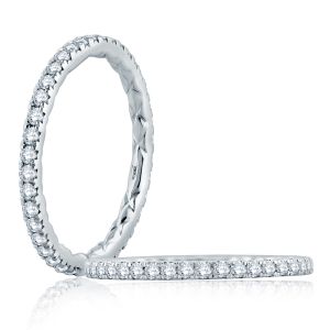 A.JAFFE 14 Karat Classic Diamond Wedding / Anniversary Ring WR1070Q