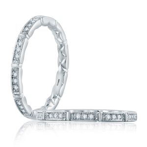 A.JAFFE 18 Karat Classic Diamond Wedding / Anniversary Ring WR1077Q