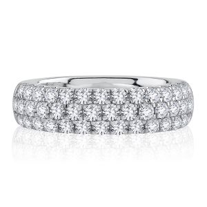A.JAFFE Platinum Metropolitan Diamond Anniversary Band WRC1116