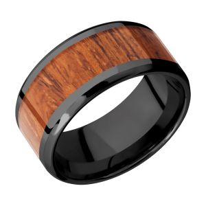 Lashbrook Z10B17(NS)/HARDWOOD Zirconium Wedding Ring or Band