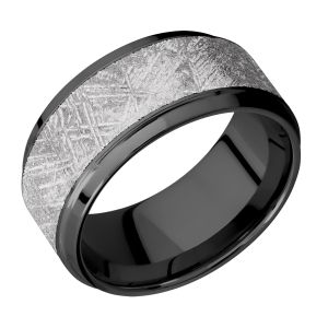 Lashbrook Z10B17(S)/Meteorite Zirconium Wedding Ring or Band