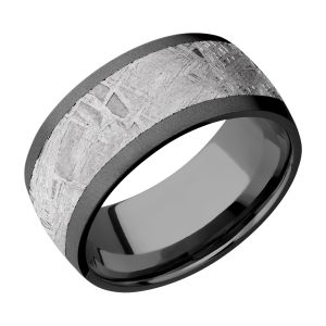 Lashbrook Z10D17/METEORITE Zirconium Wedding Ring or Band